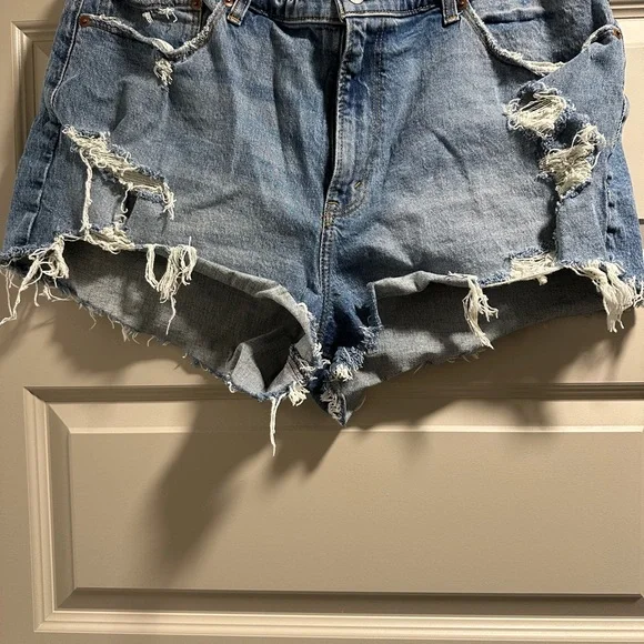 3 Pairs- Abercrombie & Fitch Distressed Denim Women Shorts - Picture 1 of 9